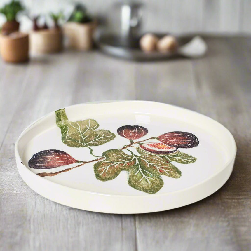 Bliss Home Fig Round Shallow Serving Platter