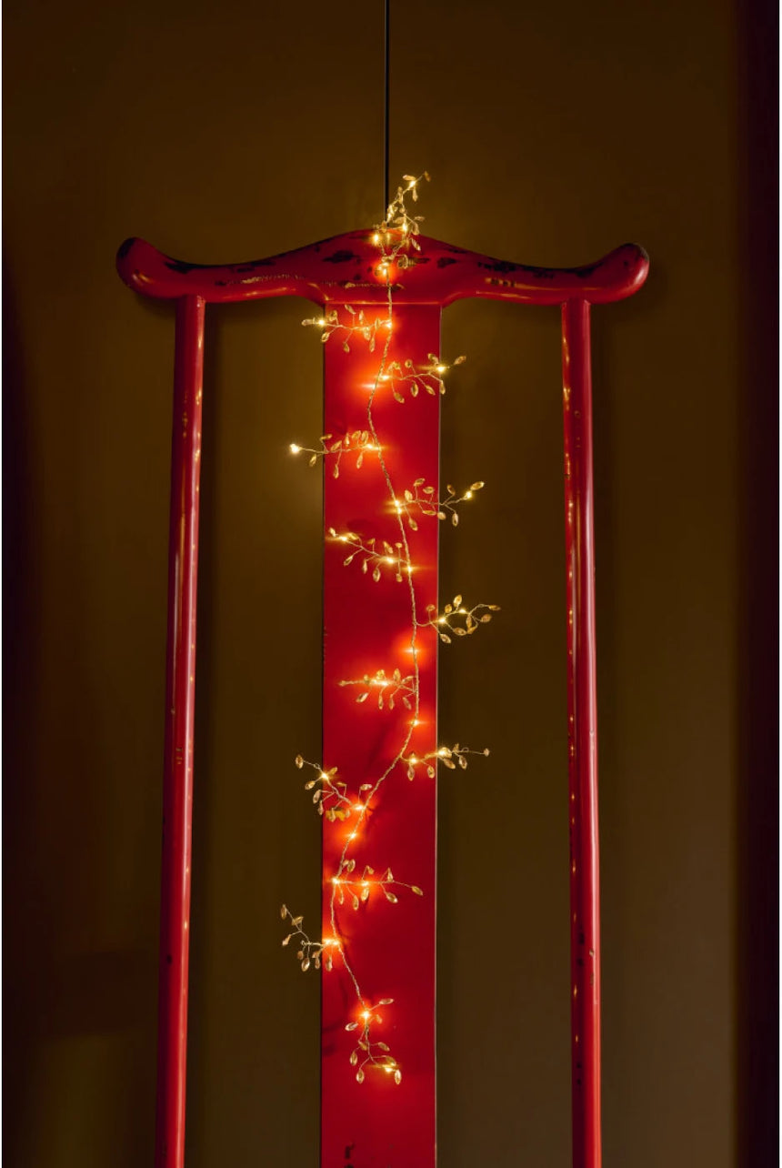 Folia Gold Leaves LED Fairy Light (Battery Powered )