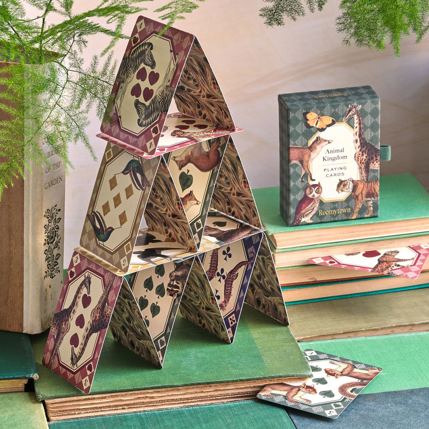Roomytown Single Playing Card Deck, Animal Kingdom