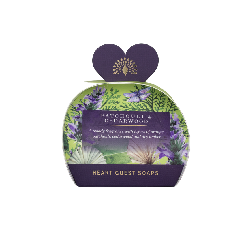 The English Soap Company Signature, Patchouli and Cedarwood Mini Heart Soaps