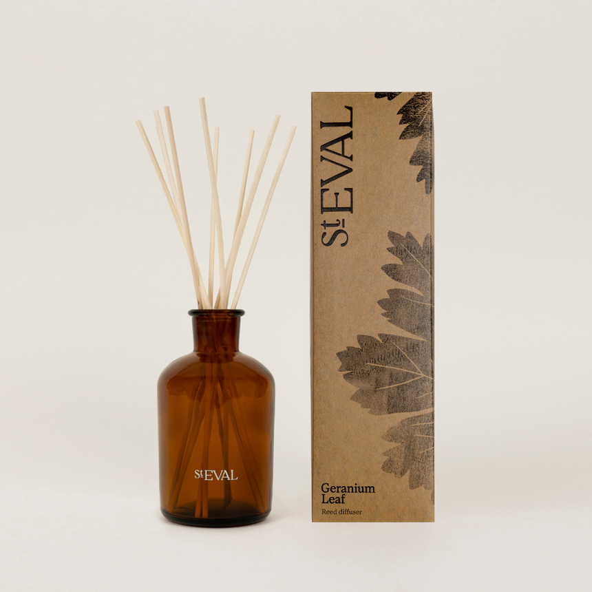 St Eval Reed Diffuser, Geranium Leaf