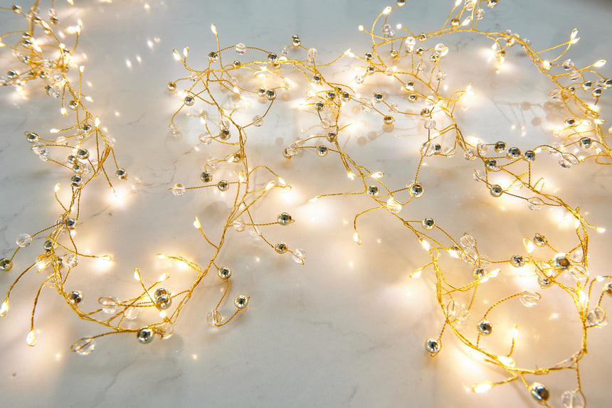 Golden Glow LED Fairy Lights (Battery Powered)