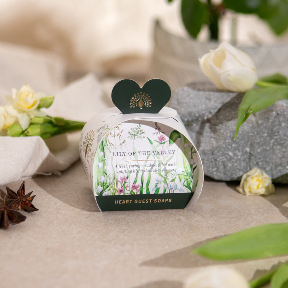 The English Soap Company Heritage Collection , Lily Of The Valley Mini Heart Soaps