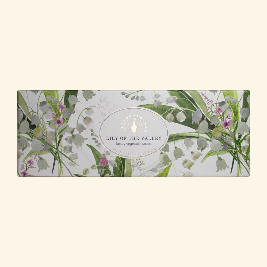 The English Soap Company Heritage Collection, Lily Of The Valley (Triple Soap Gift Box)