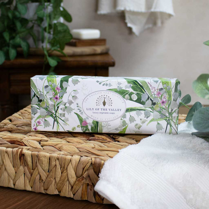 The English Soap Company Heritage Collection, Lily Of The Valley (Triple Soap Gift Box)
