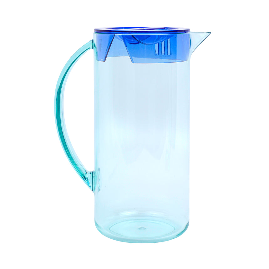 Here's How Hobbes Acrylic Pitcher, Mint & Cobalt