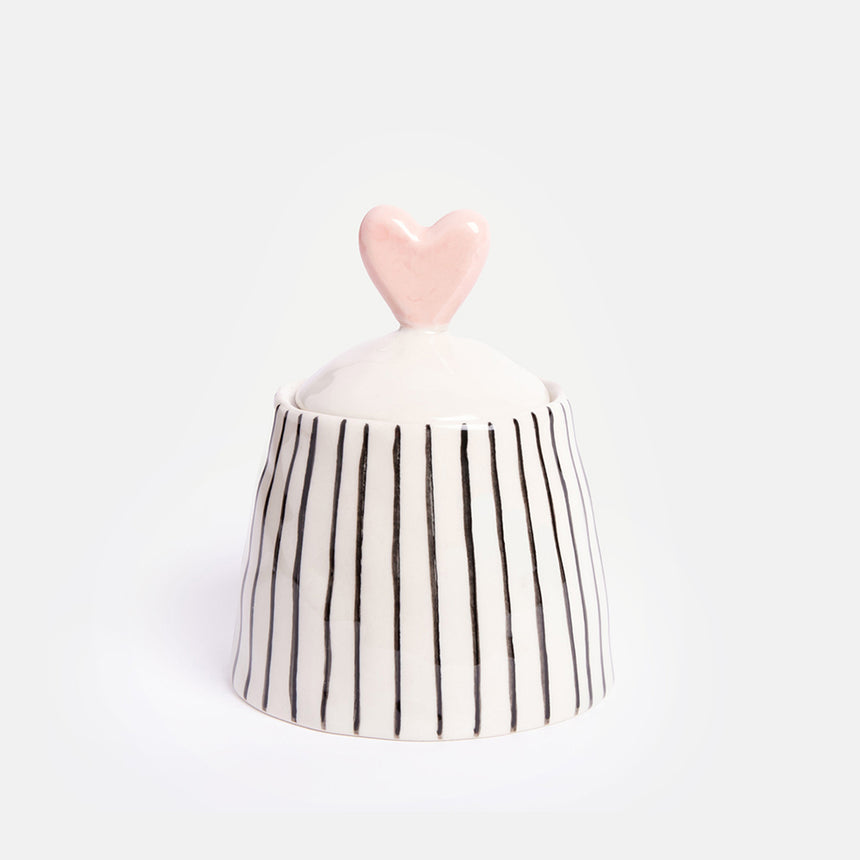 Caroline Gardner Mono Stripes, Sugar Bowl