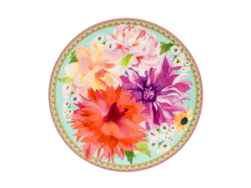 Maxwell & Williams Teas & C’S Dahlia Daze Coupe Side Plate, Sky