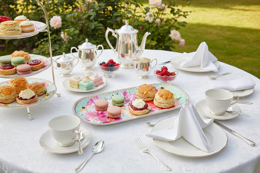 Maxwell & Williams Teas & C’S Dahlia Daze Serving Platter, Sky