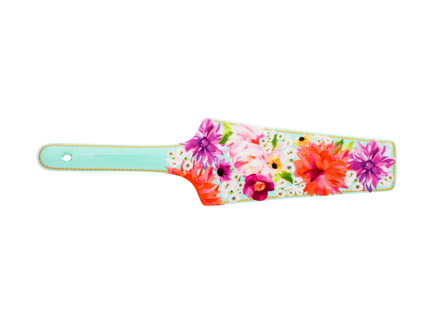 Maxwell & Williams Teas & C’S Dahlia Daze Ceramic Cake Server, Sky