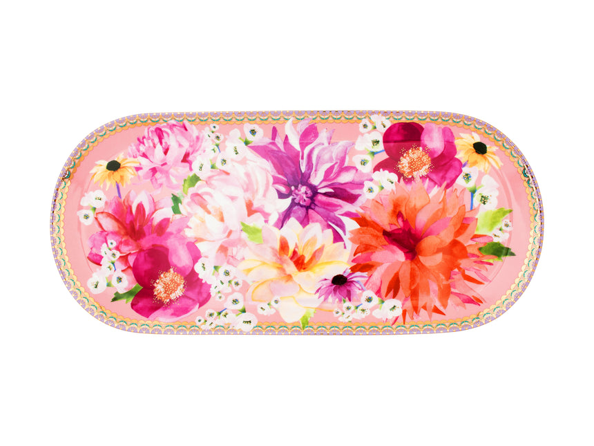 Maxwell & Williams Teas & C’S Dahlia Daze Serving Platter, pink