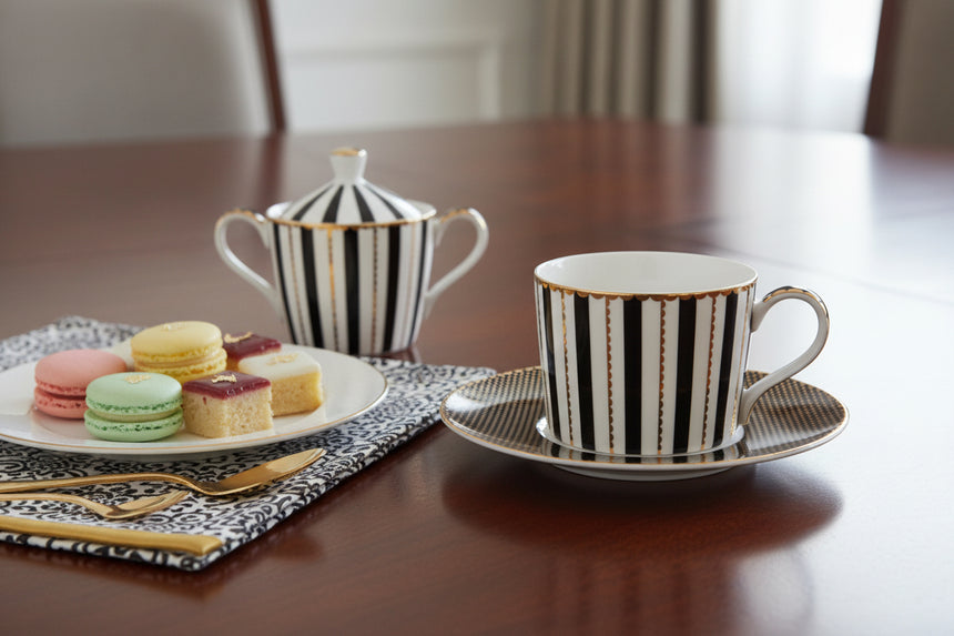Maxwell & Williams Teas & C's Regency Cup & Saucer Set, Black