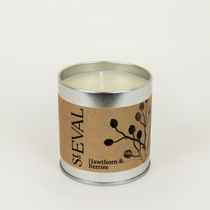 St Eval Hawthorn & Berries Scented Tin Candle