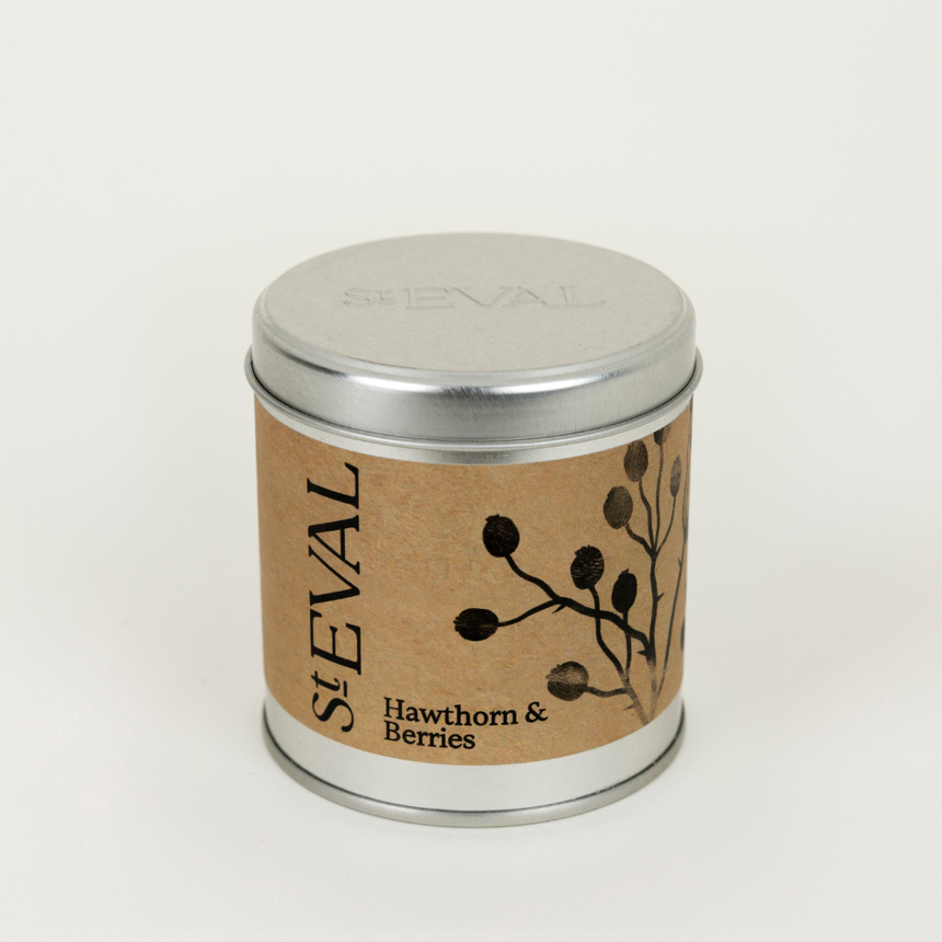 St Eval Hawthorn & Berries Scented Tin Candle