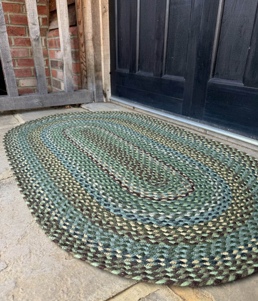 The Braided Rug Company Oval Jute Rug, Hedgerow
