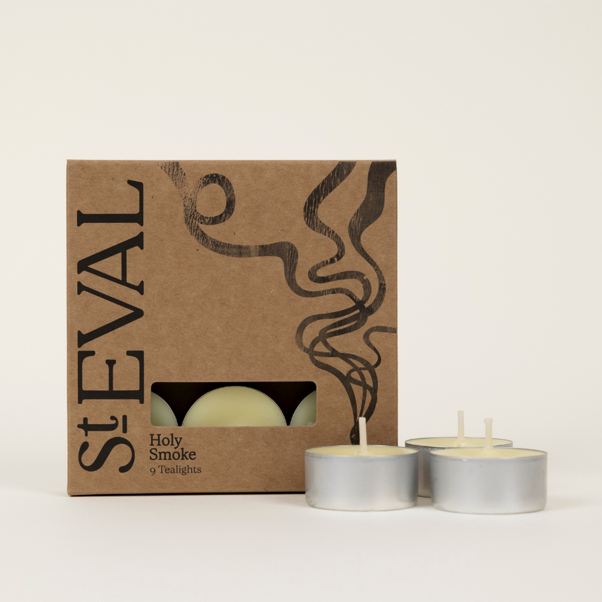 St Eval Holy Smoke Scented Tealights, (Set Of 9)