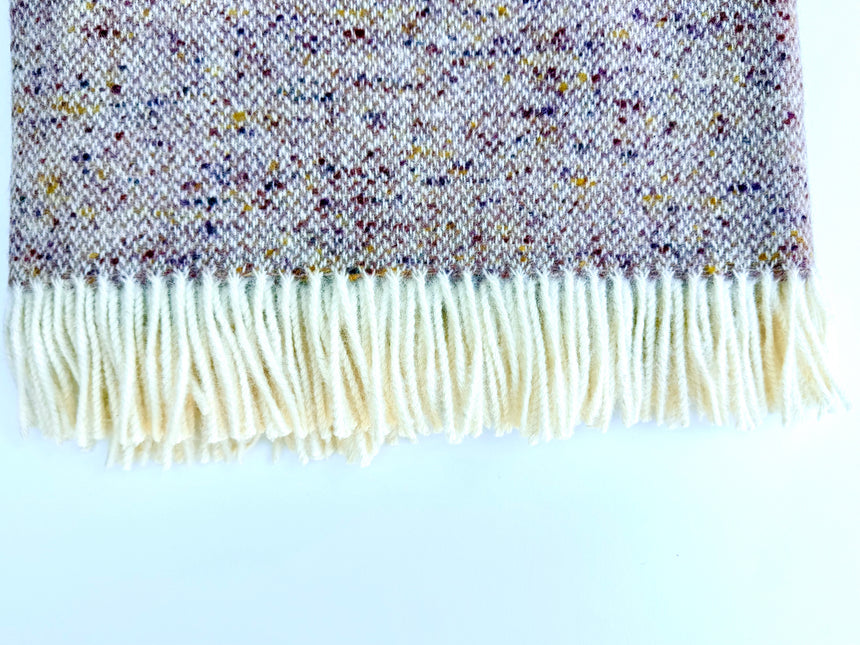 Bronte By Moon Donegal Pure New Wool Throw, Rose