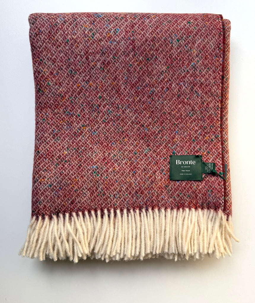 Bronte By Moon Donegal Pure New Wool Throw, Vintage