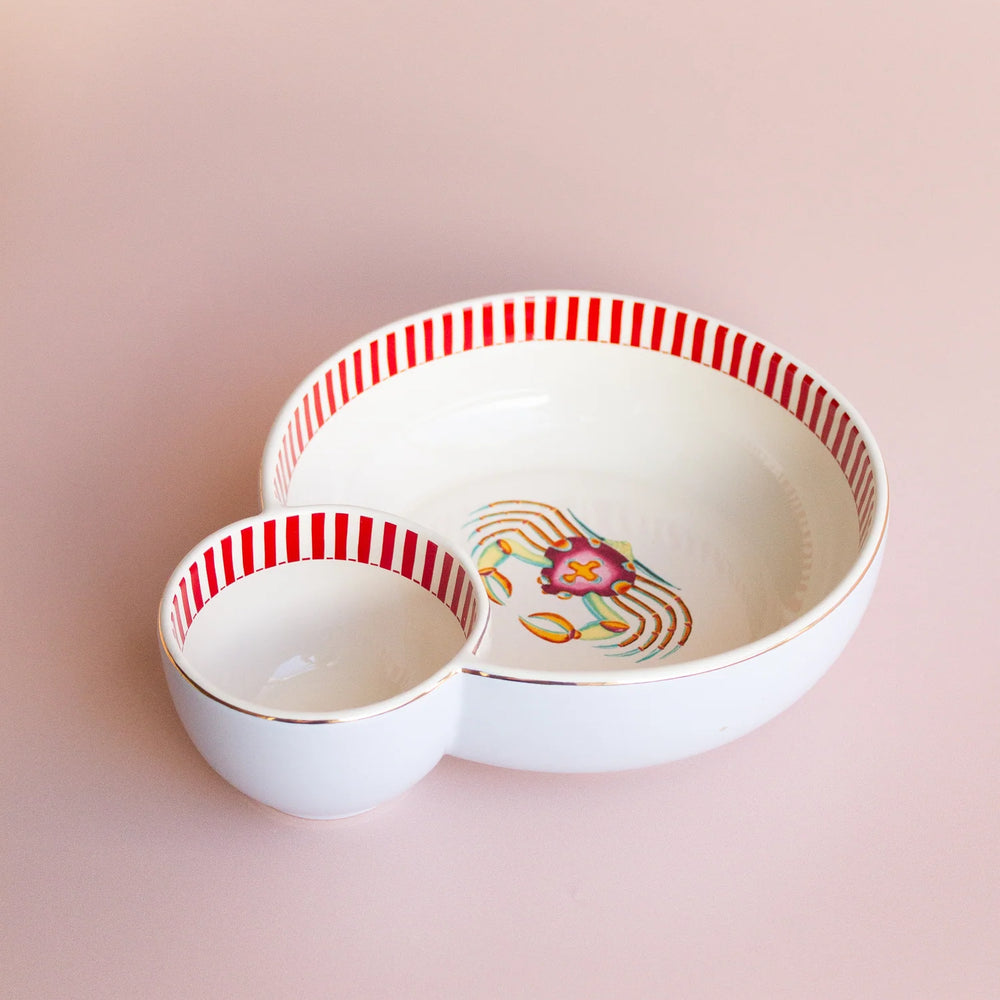 Yvonne Ellen Chip & Dip Serving Bowl