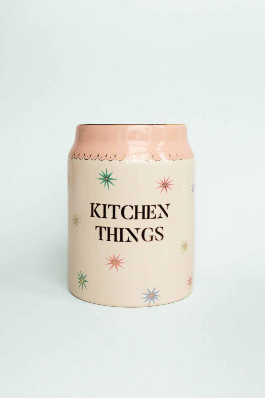 Yvonne Ellen Ceramic Utensil Holder, Kitchen Things