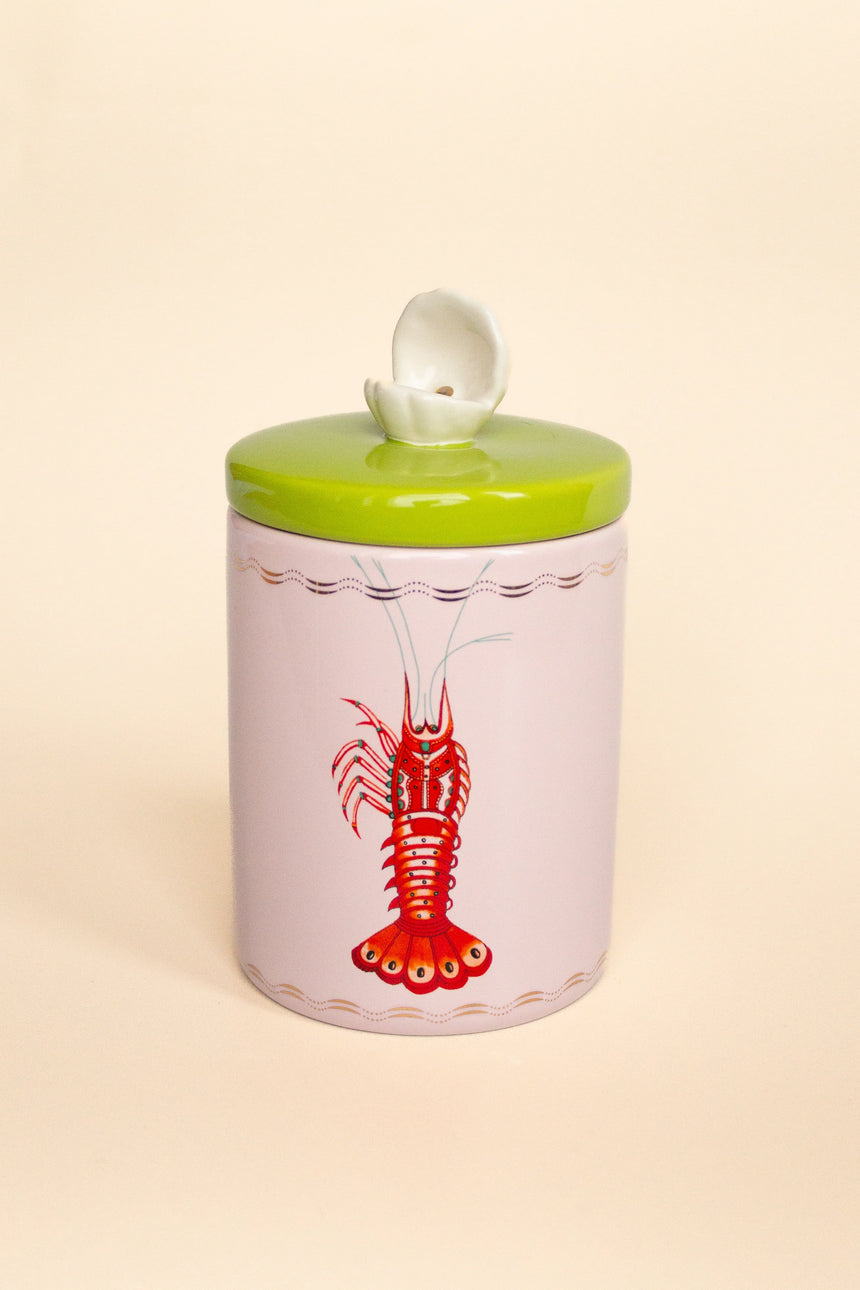 Yvonne Ellen Round Storage Jar, Lobster