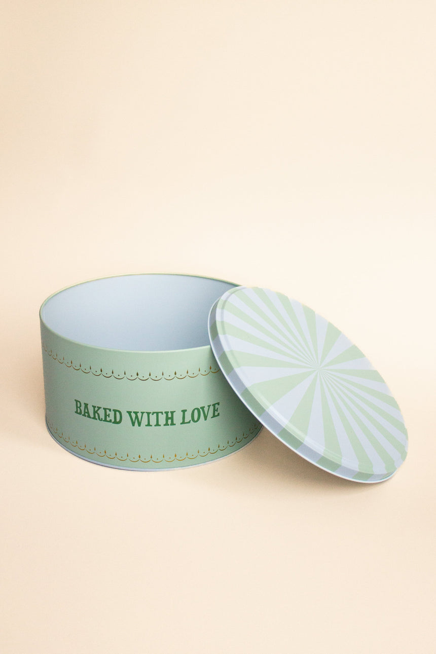 Yvonne Ellen Round Cake Tins, Slogan (Set Of 2 )
