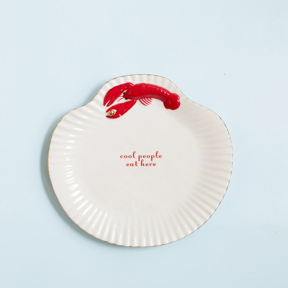 Yvonne Ellen Shell Shaped Serving Platter, Lobster