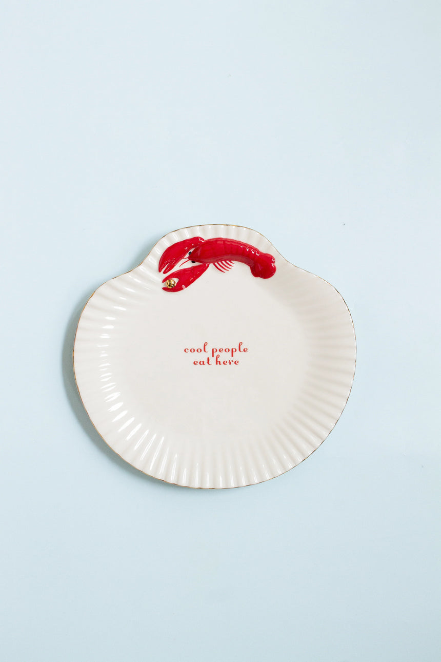 Yvonne Ellen Shell Shaped Serving Platter, Lobster