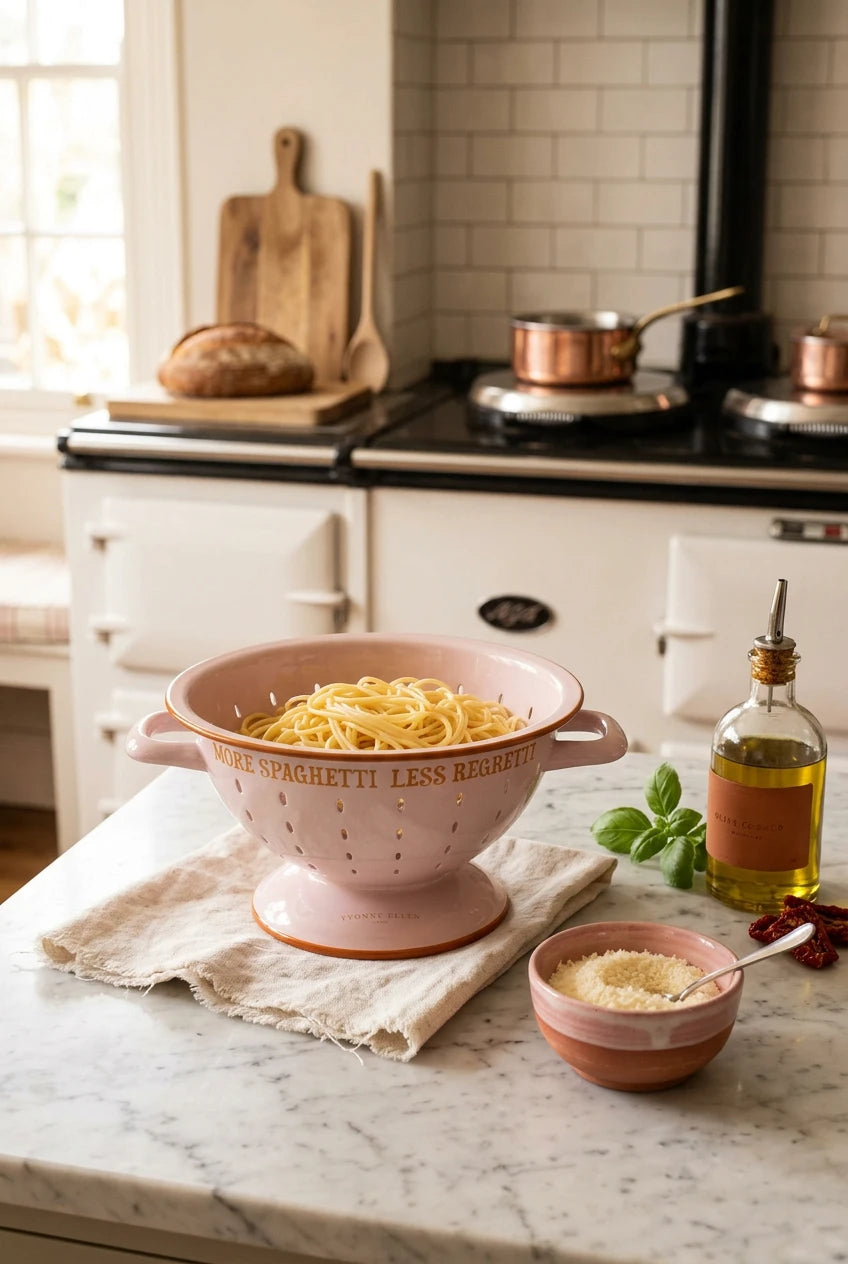 Yvonne Ellen Enamel Colander,  More Spaghetti