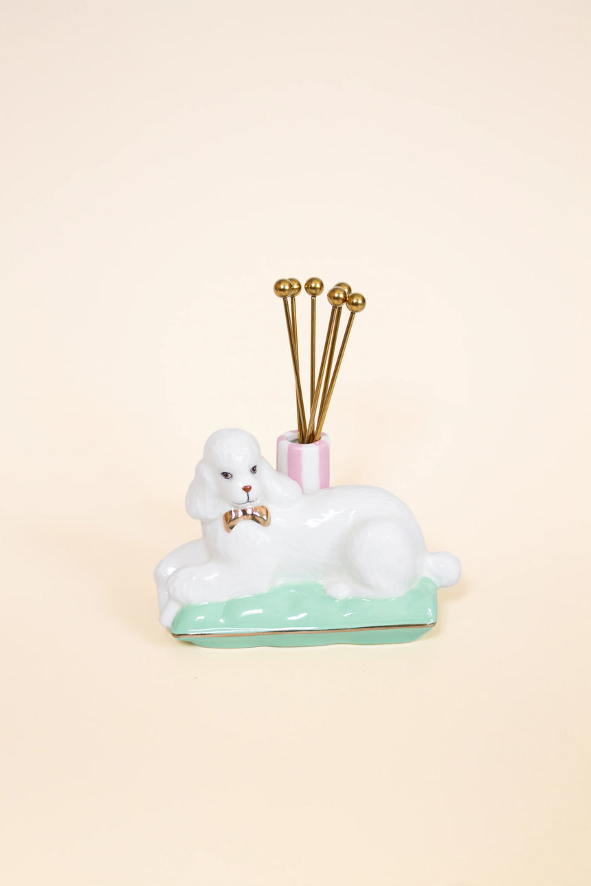 Yvonne Ellen Poodle Cocktail Pick Holder