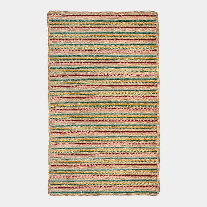 The Braided Rug Company Ikat Rectangle Jute Rug
