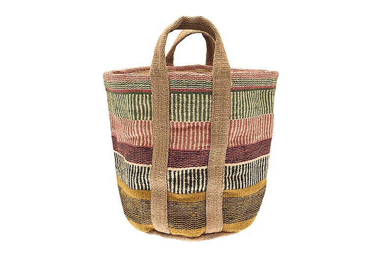 Walton & Co Natural Jute Basket, Multi