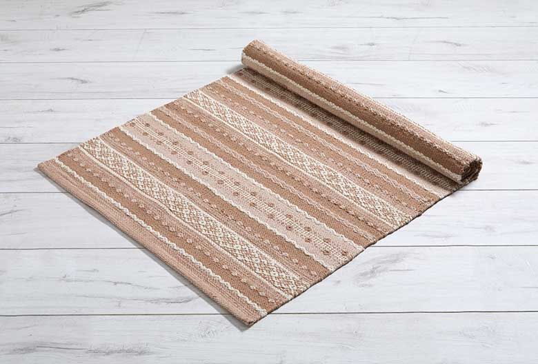 Walton & Co Keswick Cotton Rug, Blush