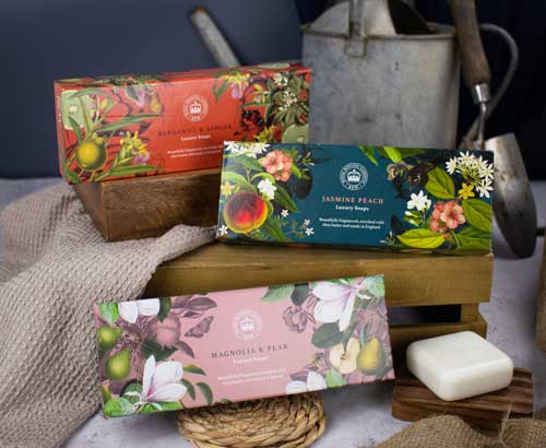 The English Soap Company Kew Gardens, Bergamot & Ginger Triple Soap Gift Box