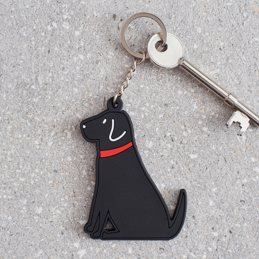 Sweet William Black Labrador Keyring