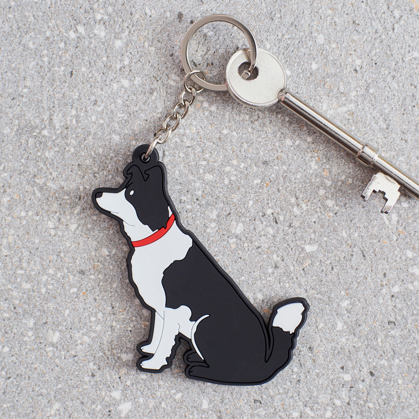 Sweet William Border Collie Keyring