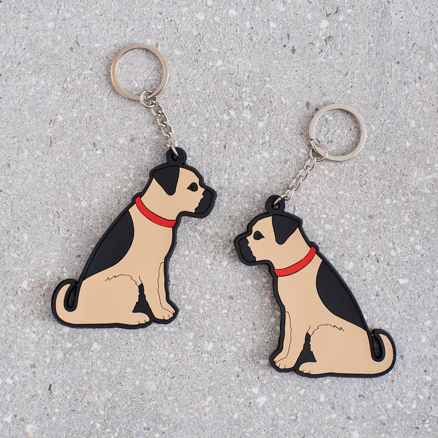 Sweet William Border Terrier Keyring