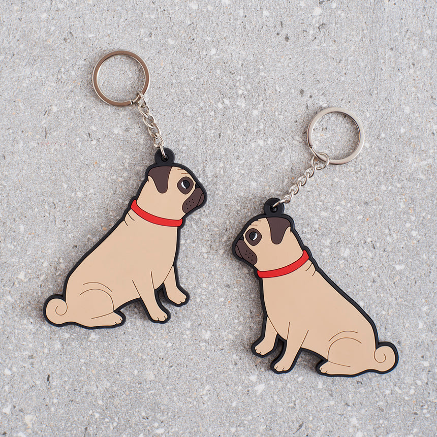 Sweet William Pug Keyring