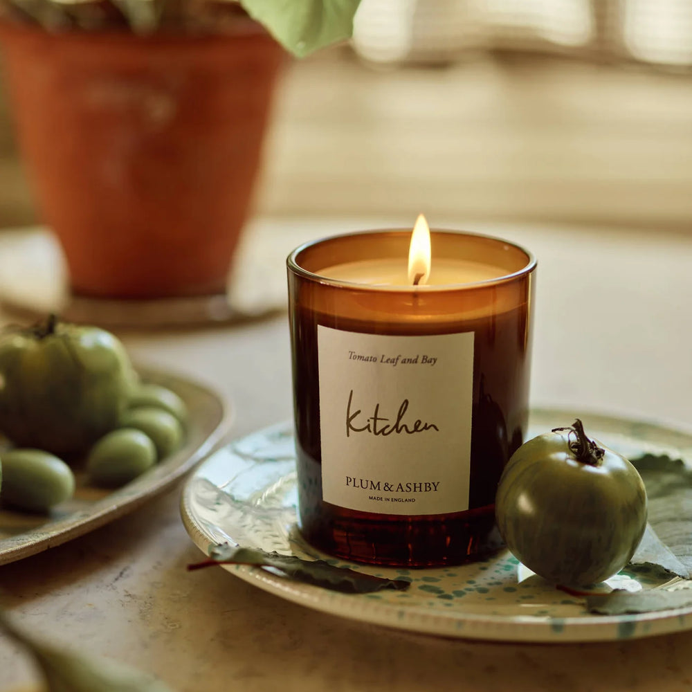 Plum & Ashby Scented Kitchen, Tomato Leaf & Bay Scented Votive