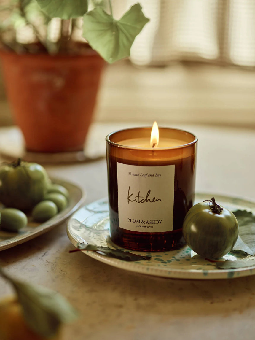 Plum & Ashby Scented Kitchen, Tomato Leaf & Bay Scented Votive