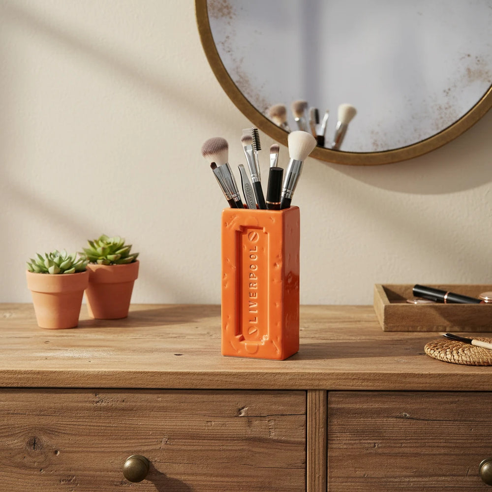 Liverpool Brick Vase, Orange