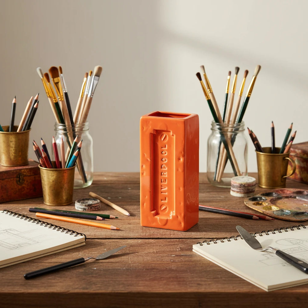 Liverpool Brick Vase, Orange