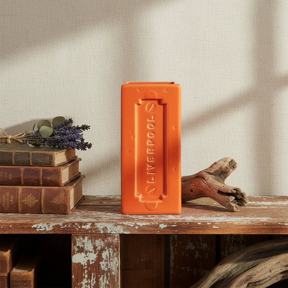 Liverpool Brick Vase, Orange