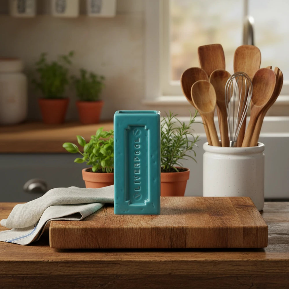 Liverpool Brick Vase, Turquoise
