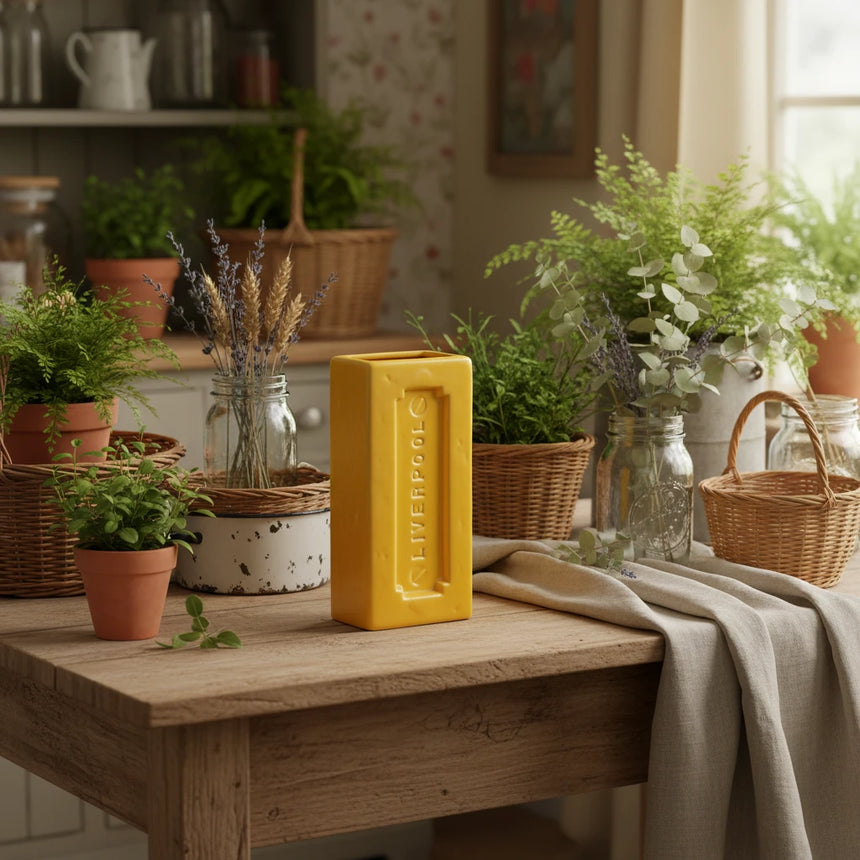 Liverpool Brick Vase, Yellow