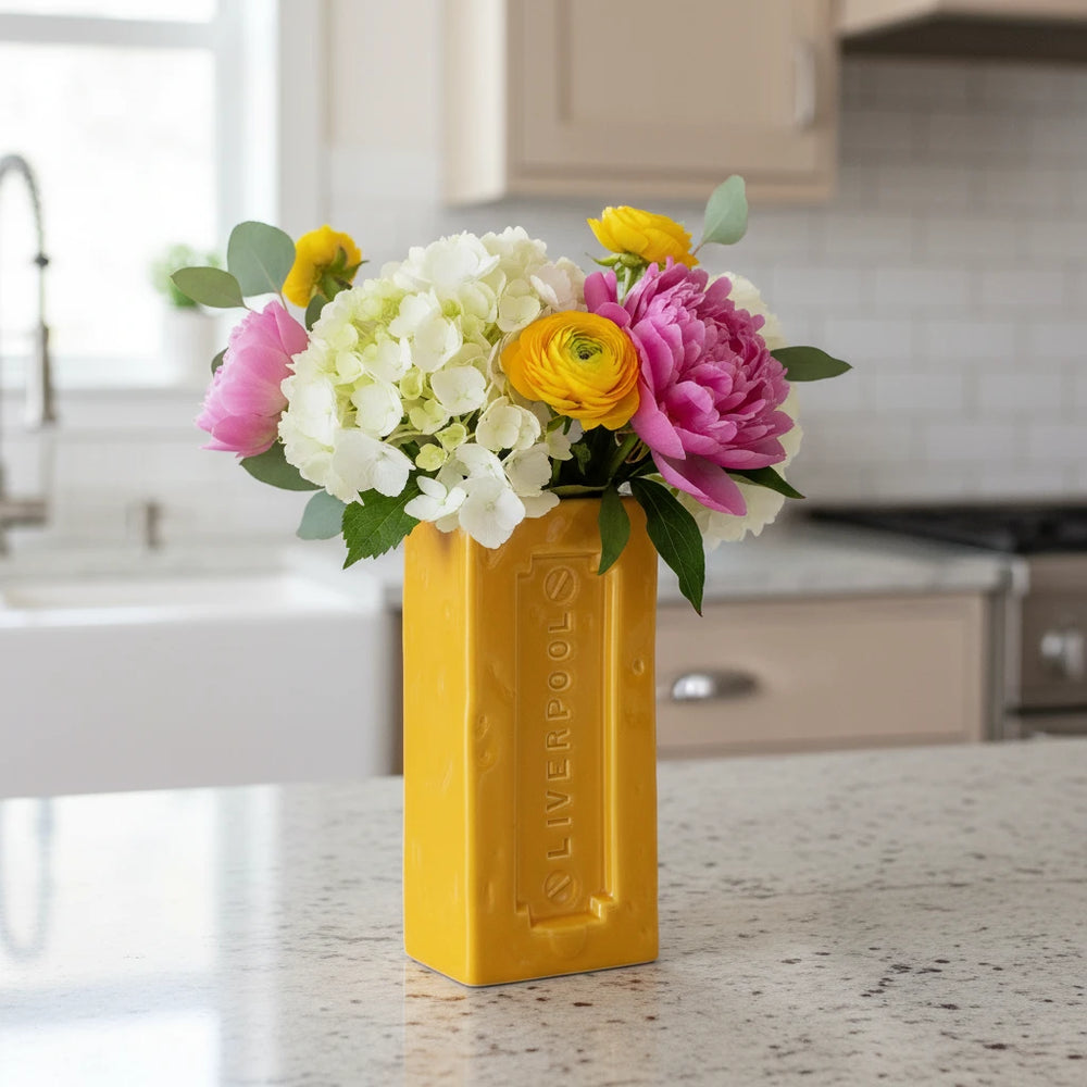 Liverpool Brick Vase, Yellow