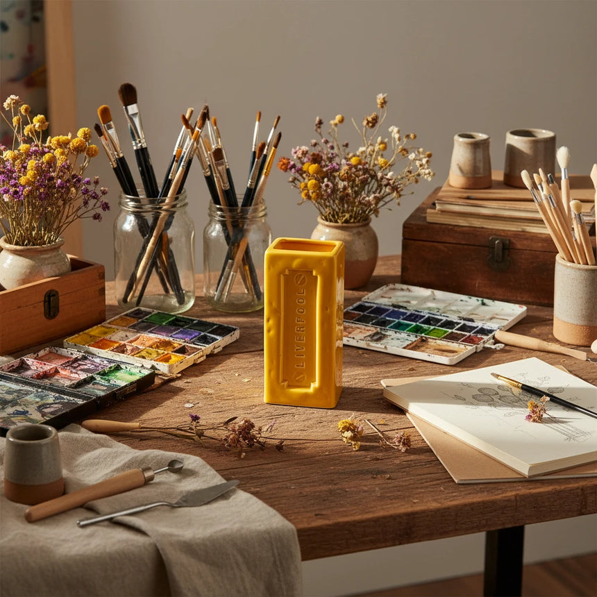 Liverpool Brick Vase, Yellow