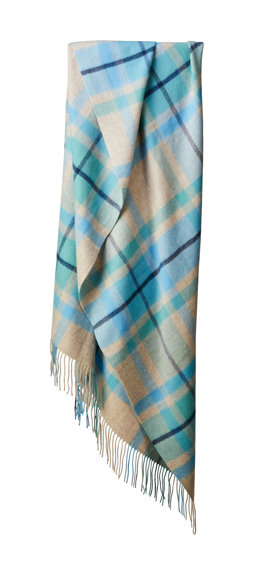 Tweedmill Lambswool Throw, Bright Check, Skye