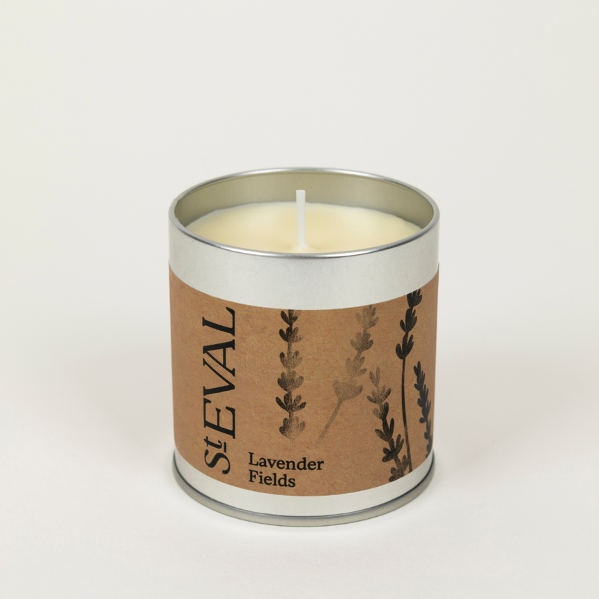 St Eval Lavender Fields Scented Tin Candle