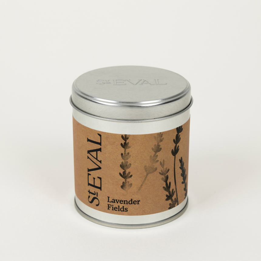 St Eval Lavender Fields Scented Tin Candle